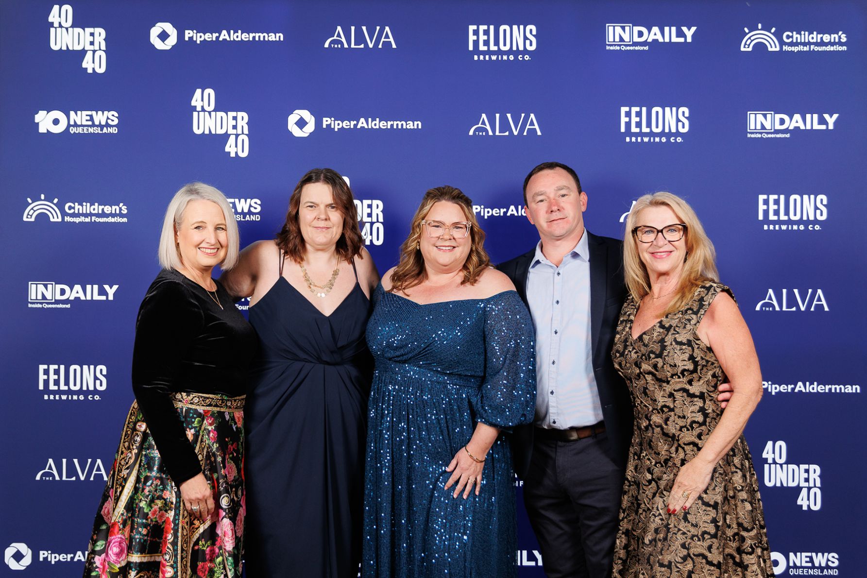 Jacqueline Brookes, Selina Tomasich, Holly Bianchfield, 40 Under 40 Finalist Abbey Filko and Mikel Filko 