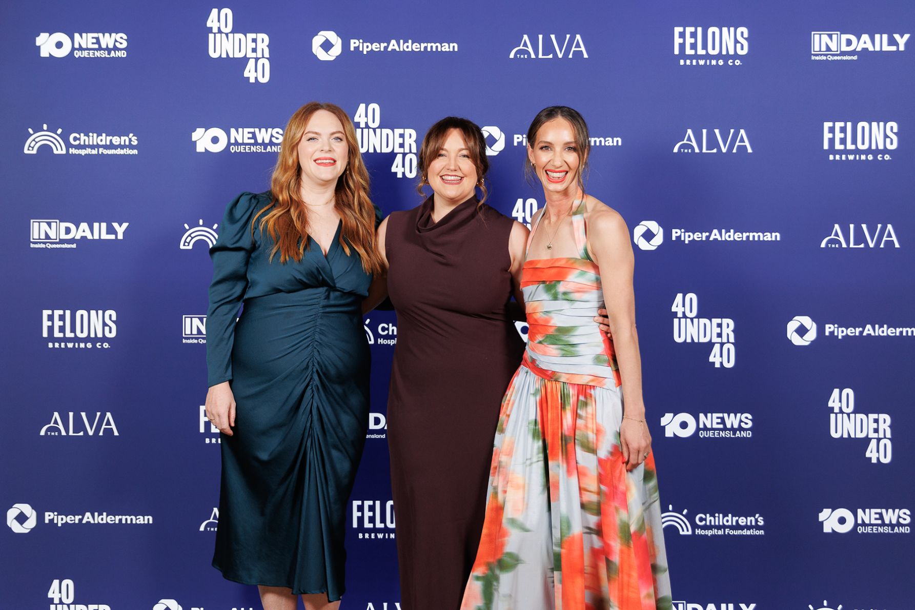 Claire Rose, Inspiring Female Leader Award winner Erin McCabe and Ali McIntyre 