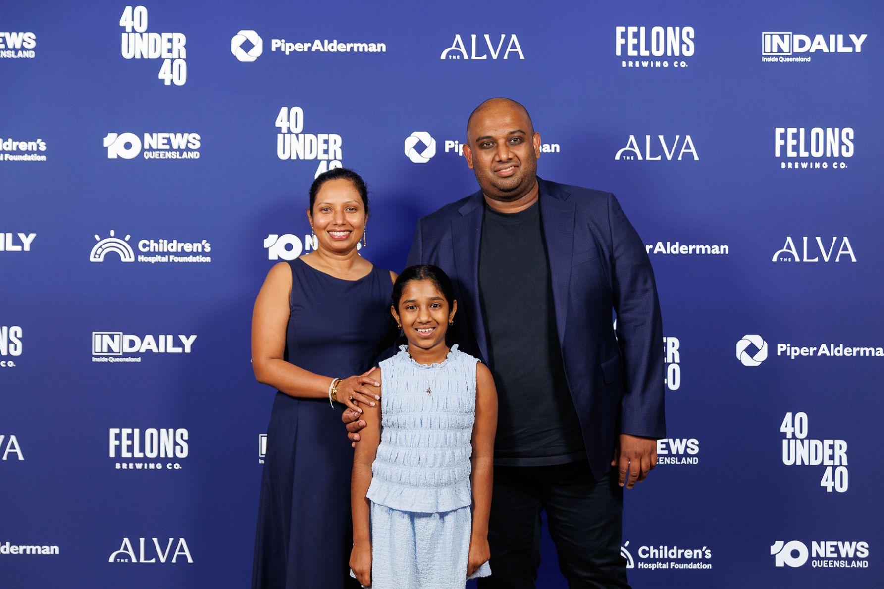 Game Changer Award winner Arutha Kulasinghe and family 