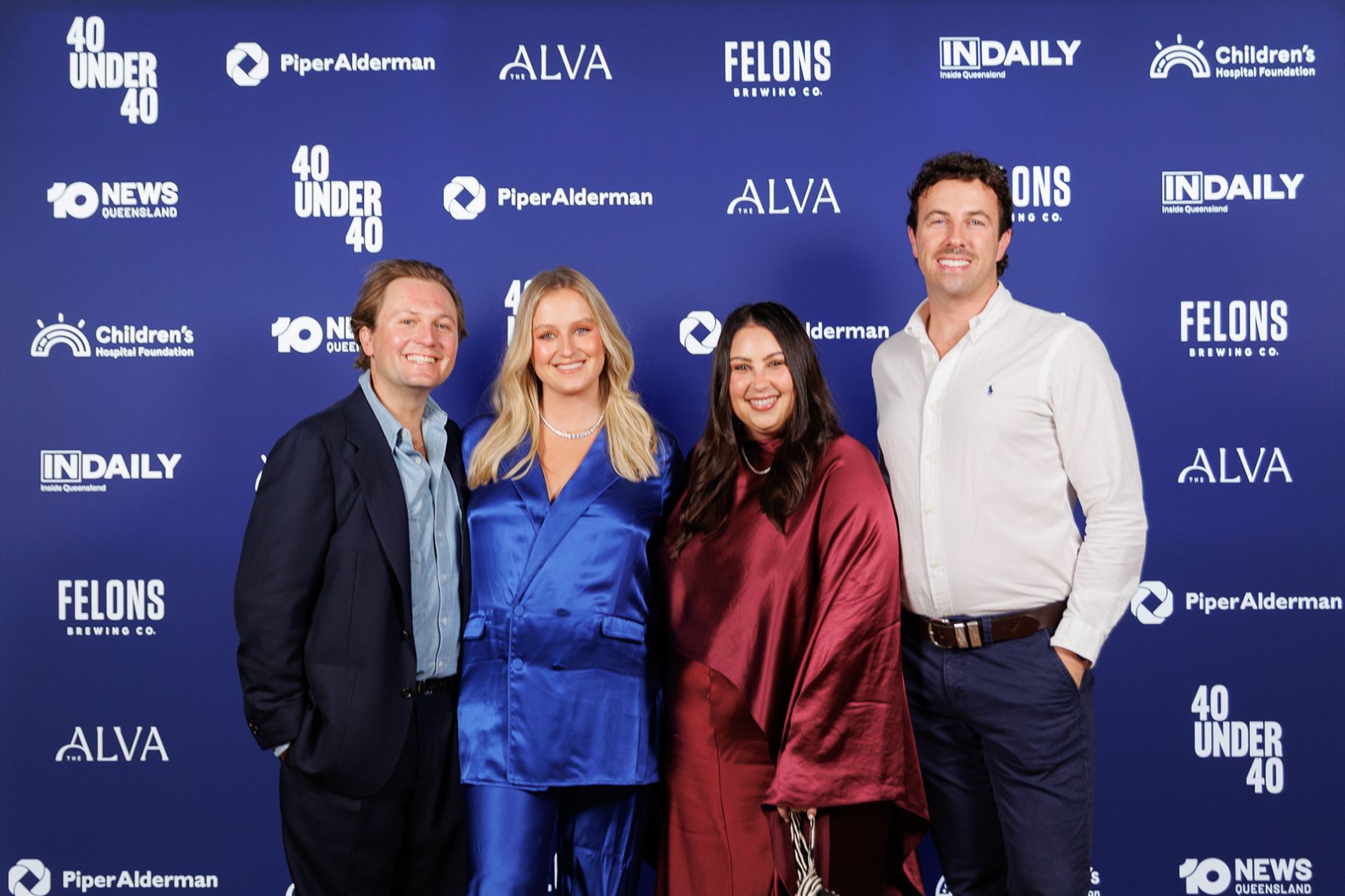 Jack Hickling, 40 Under 40 Finalist Lucinda Bayley Hickling, Courtney Frank and Joshua Bayly 
