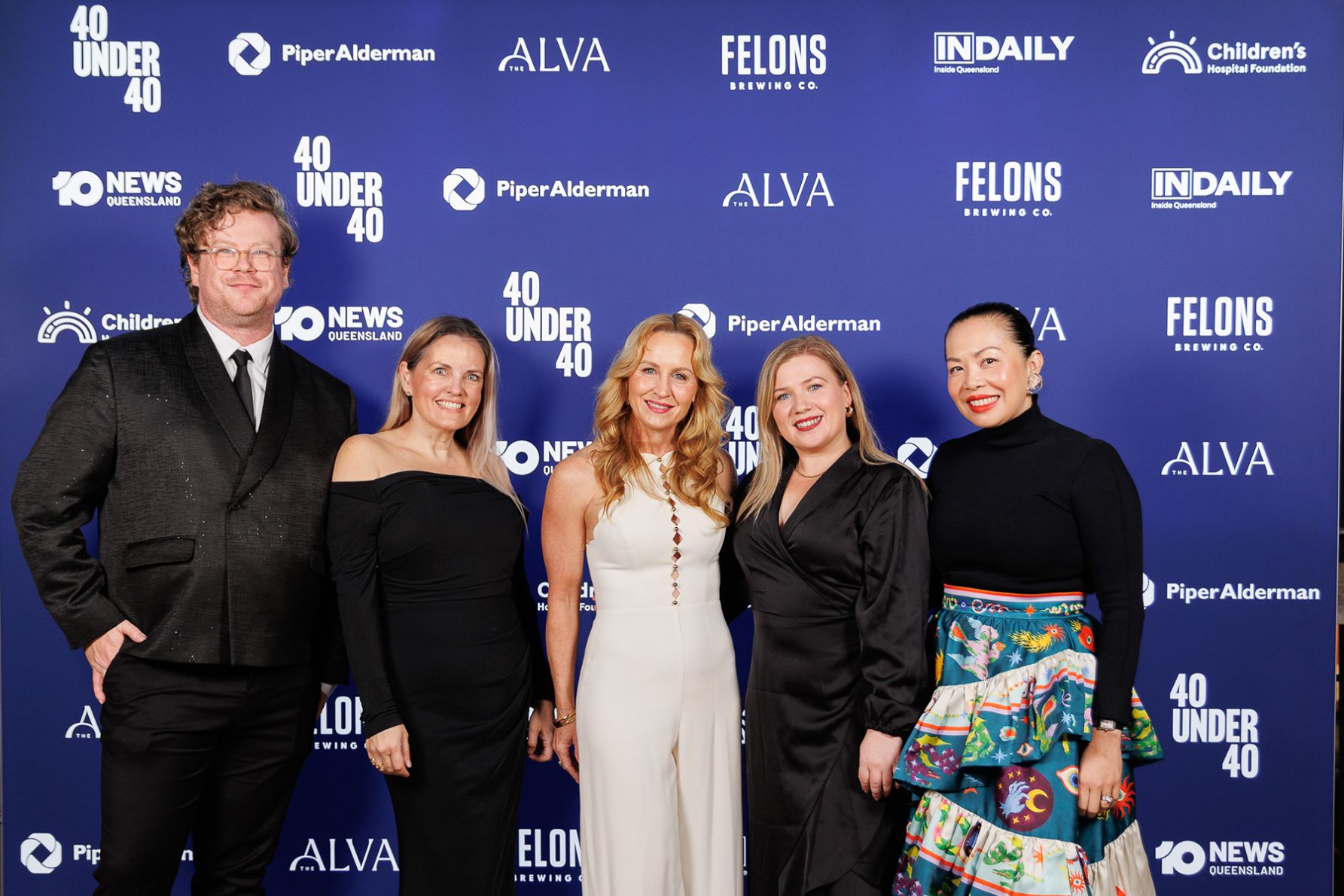The 40 Under 40 Judging Panel; James Frostick, Sarah Smith, Nadine Moore, Kristie Fuller and Maria Capati 