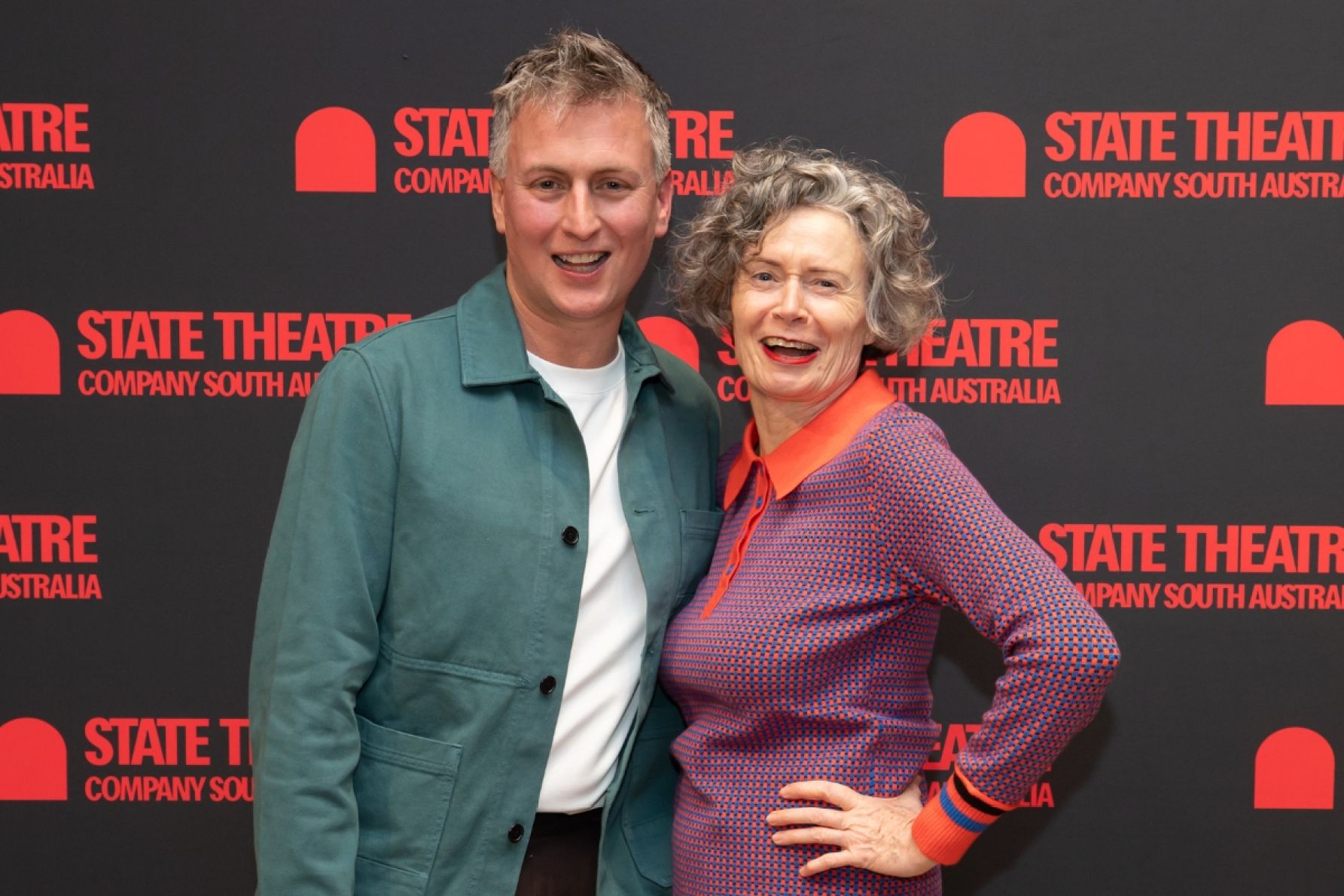 Ash Flanders and Judith Lucy