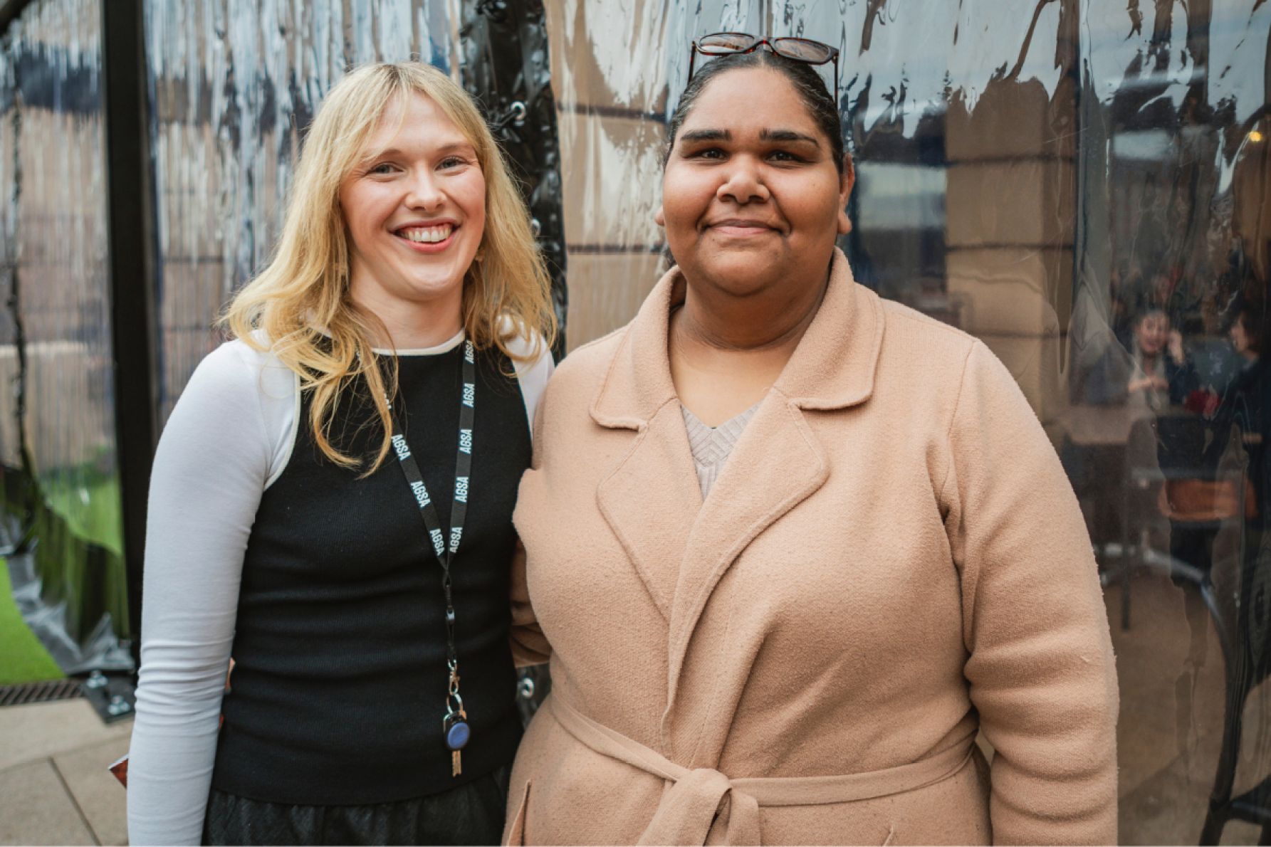 Bernadette Klavins and Jacinta Koolmatrie