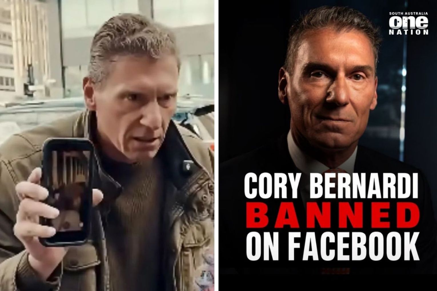 One Nation SA leader Cory Bernardi has had his account booted from Facebook following "legal threats". Photo: Facebook