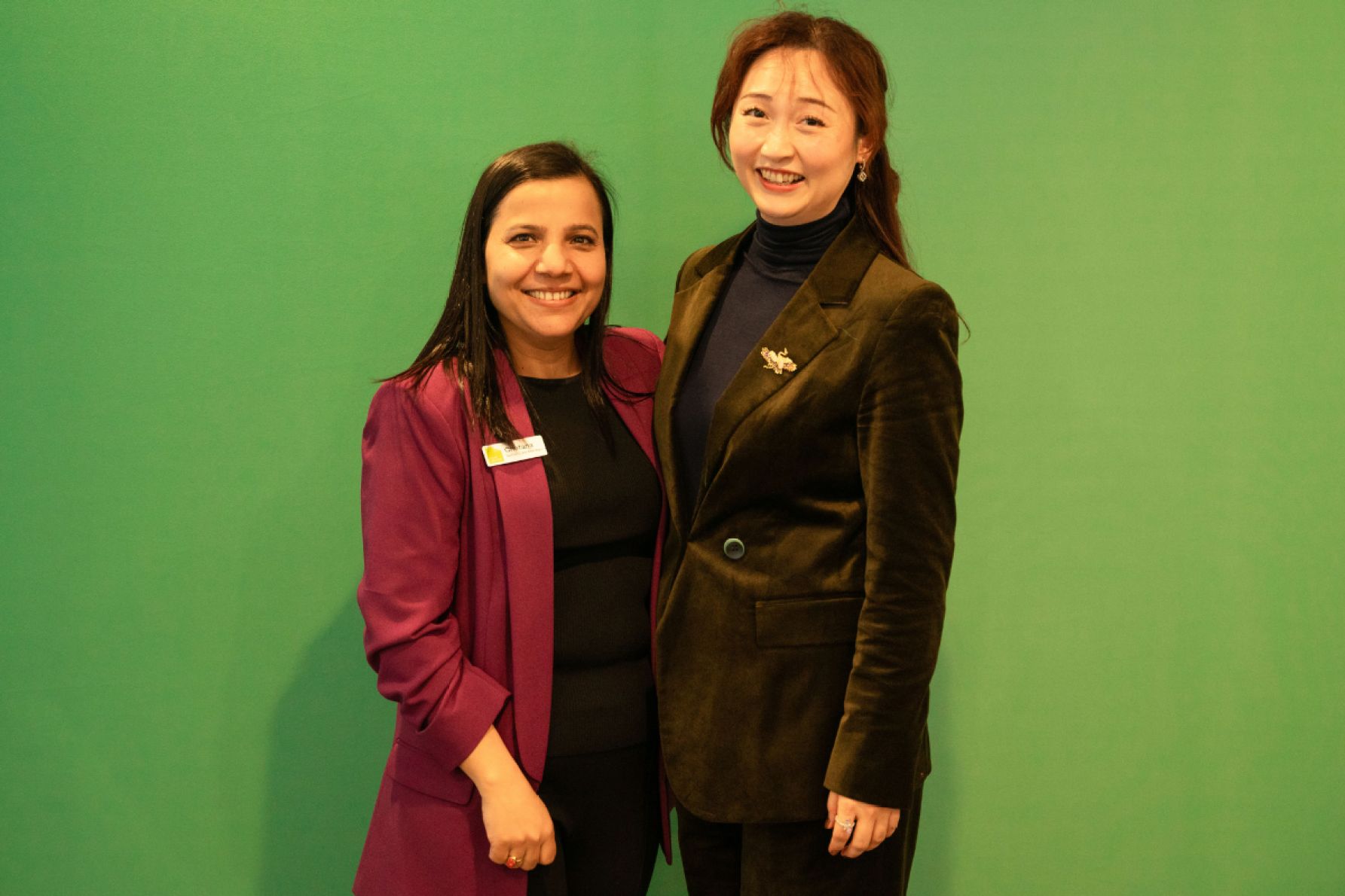 Chetana Koirala and Carrie Wang