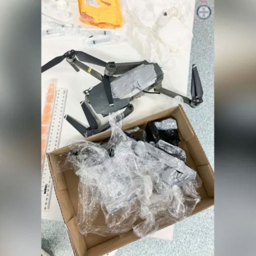 Thumbnail for Man charged after drone drops drugs into prison