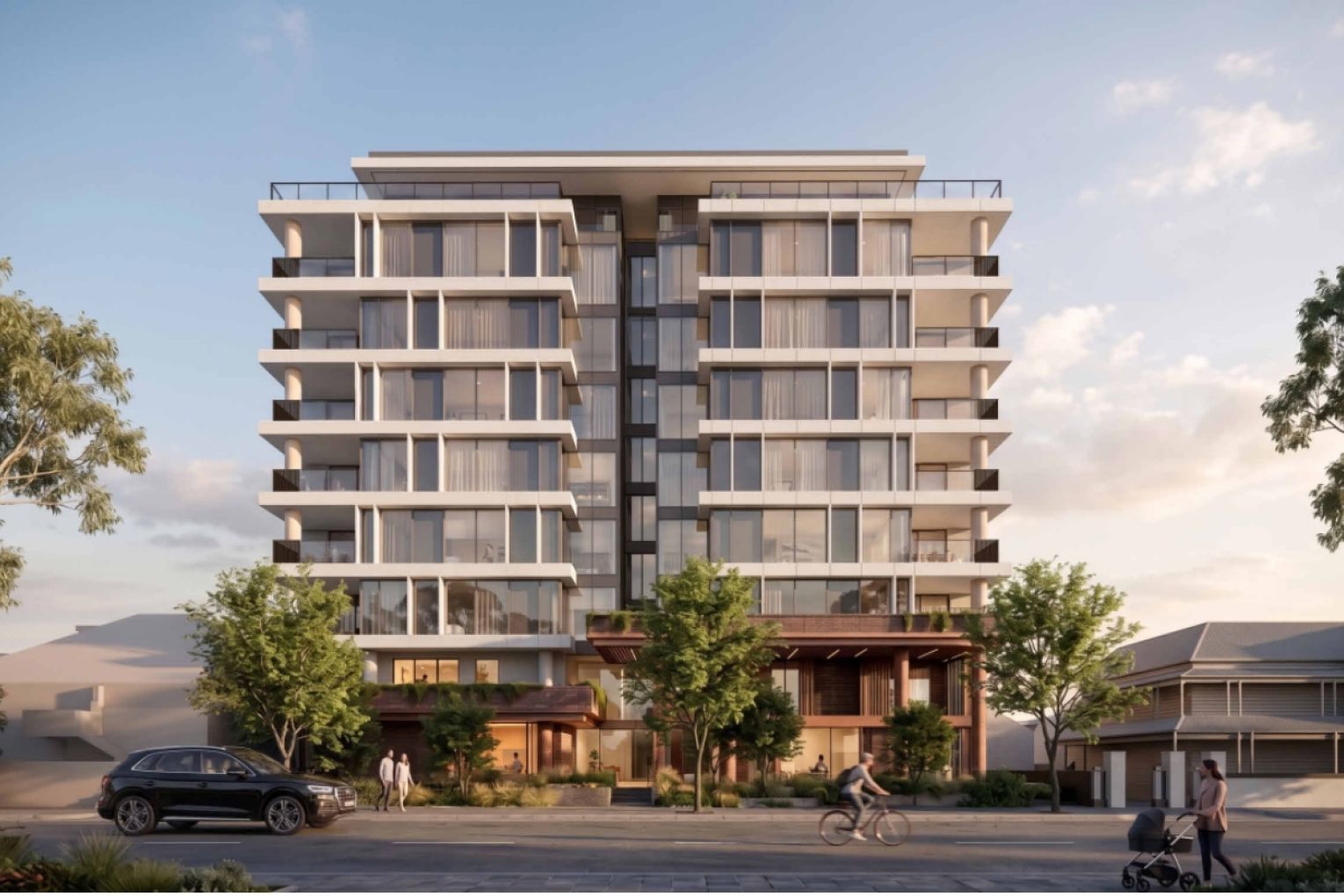There are currently plans to build a nine-storey residential development on East Terrace