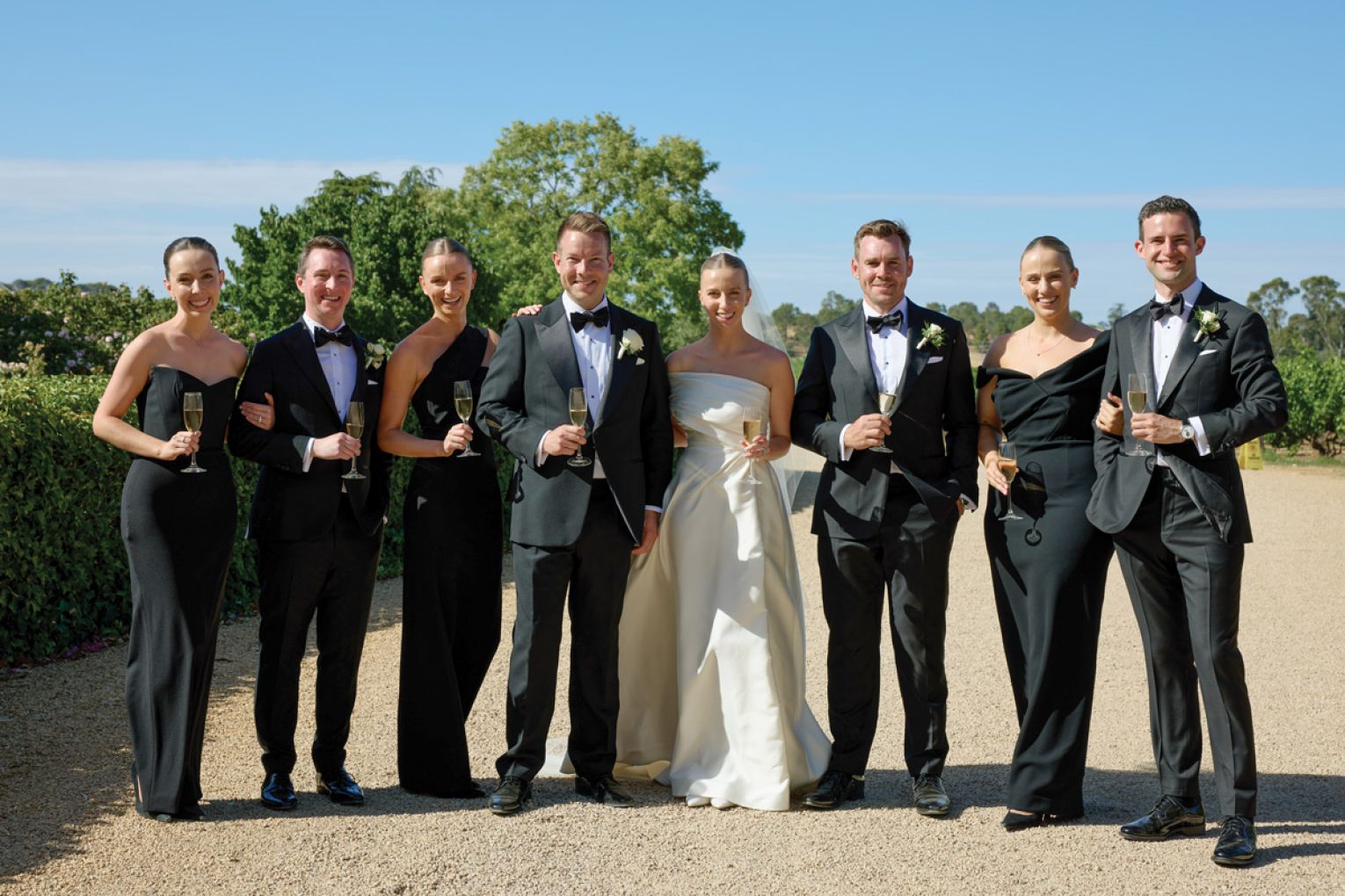 Millie Davies, Sam Christie, Claire Slade, Oliver Sheahan and Madison Thompson, Edward Scott, Lauren Blake and Richard Spark.