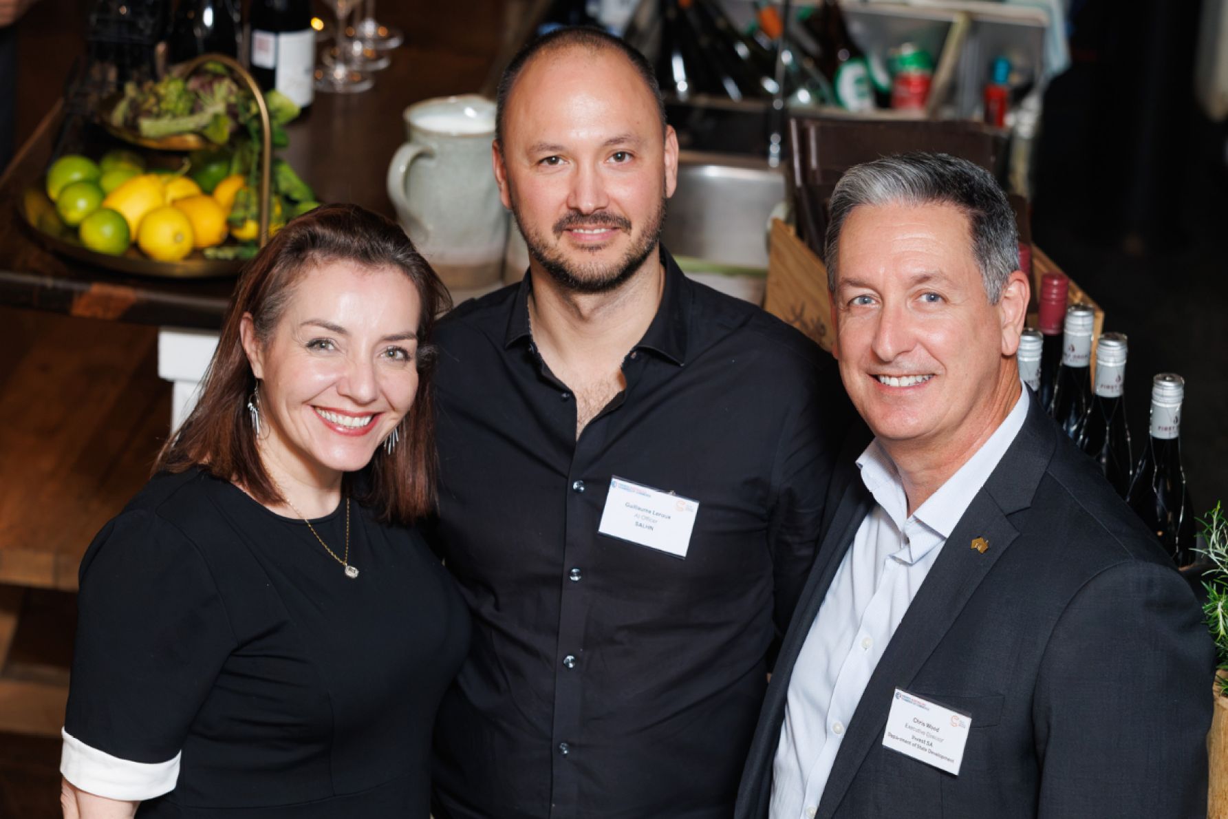 Florence Masters, Guillaume Leroux and Chris Wood