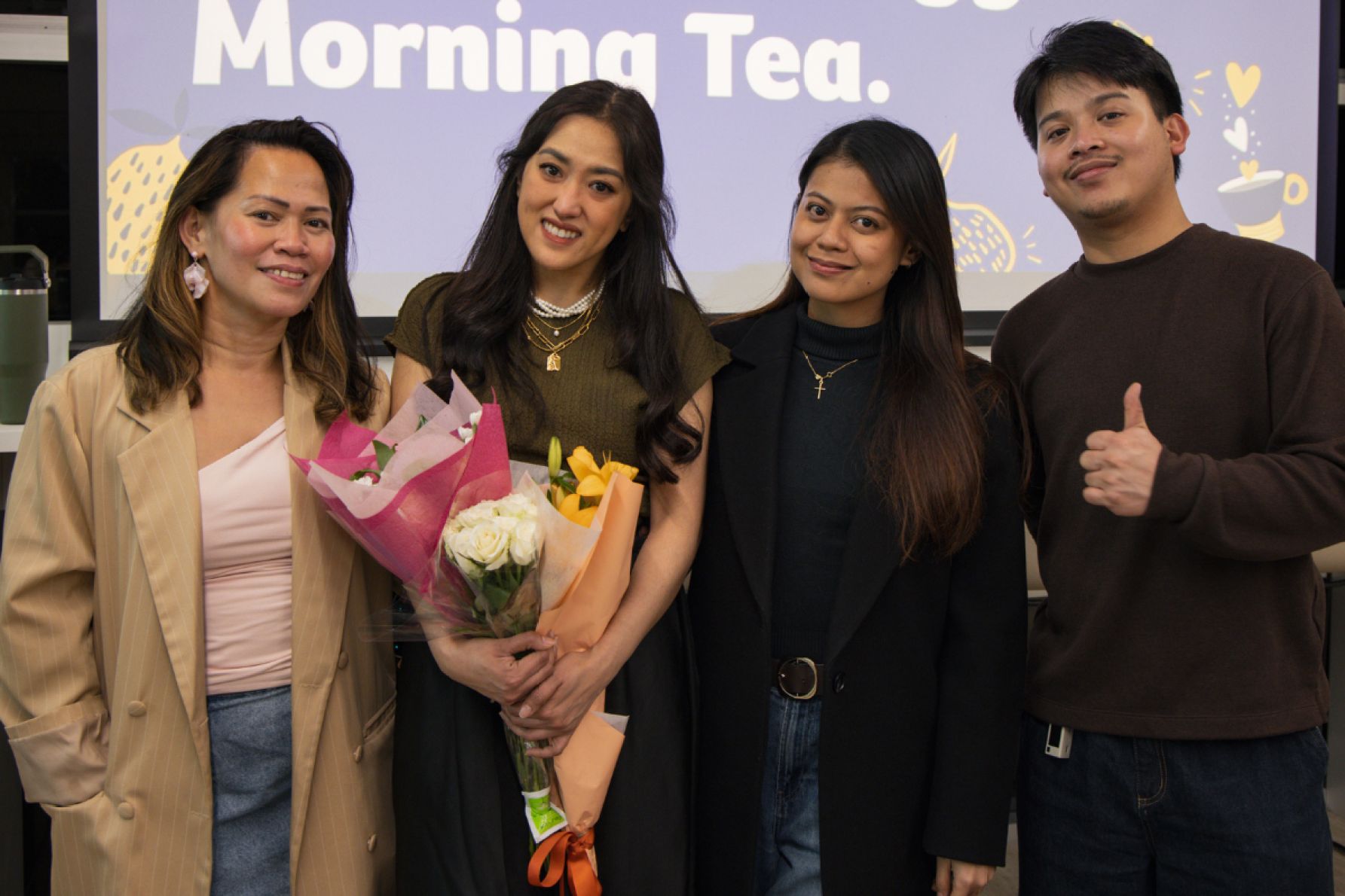 Katriona Taylor, Faye Marquez, Danica Guevarra and Jonas Pagtalunan
