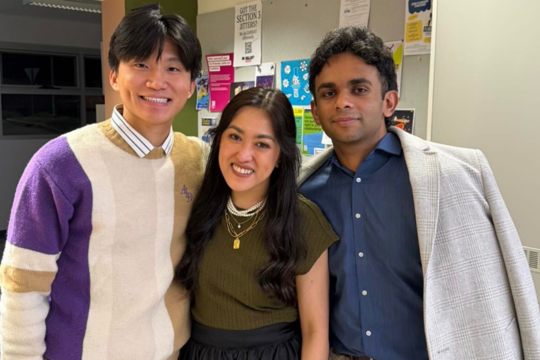 Kevin Chao, Faye Marquez and Janageeth Logeswaran