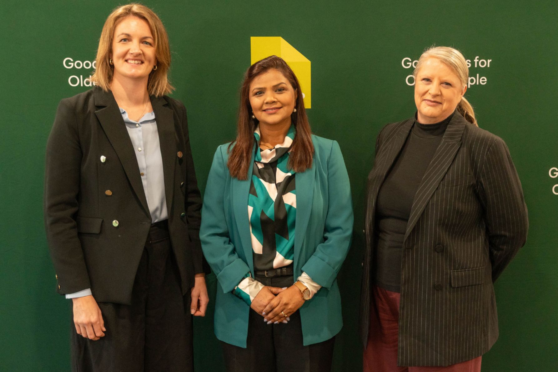Kim Ferguson, Suman Thakur and Bec Paul