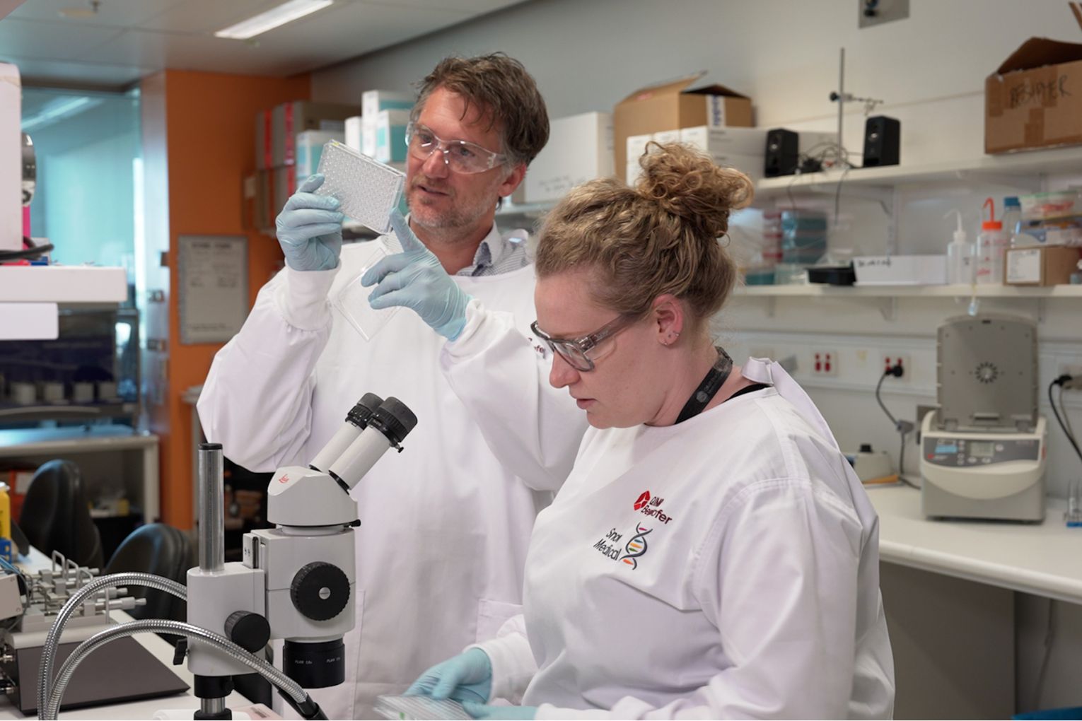 Professor James Hudson in the lab | Credit: QIMR Berghofer