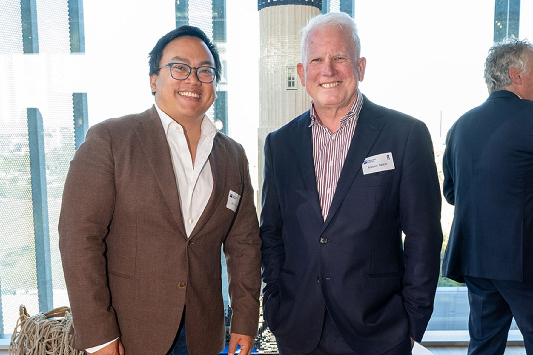 Go1 founder Dr Vu Tran and retired Canstar CEO Andrew Spicer