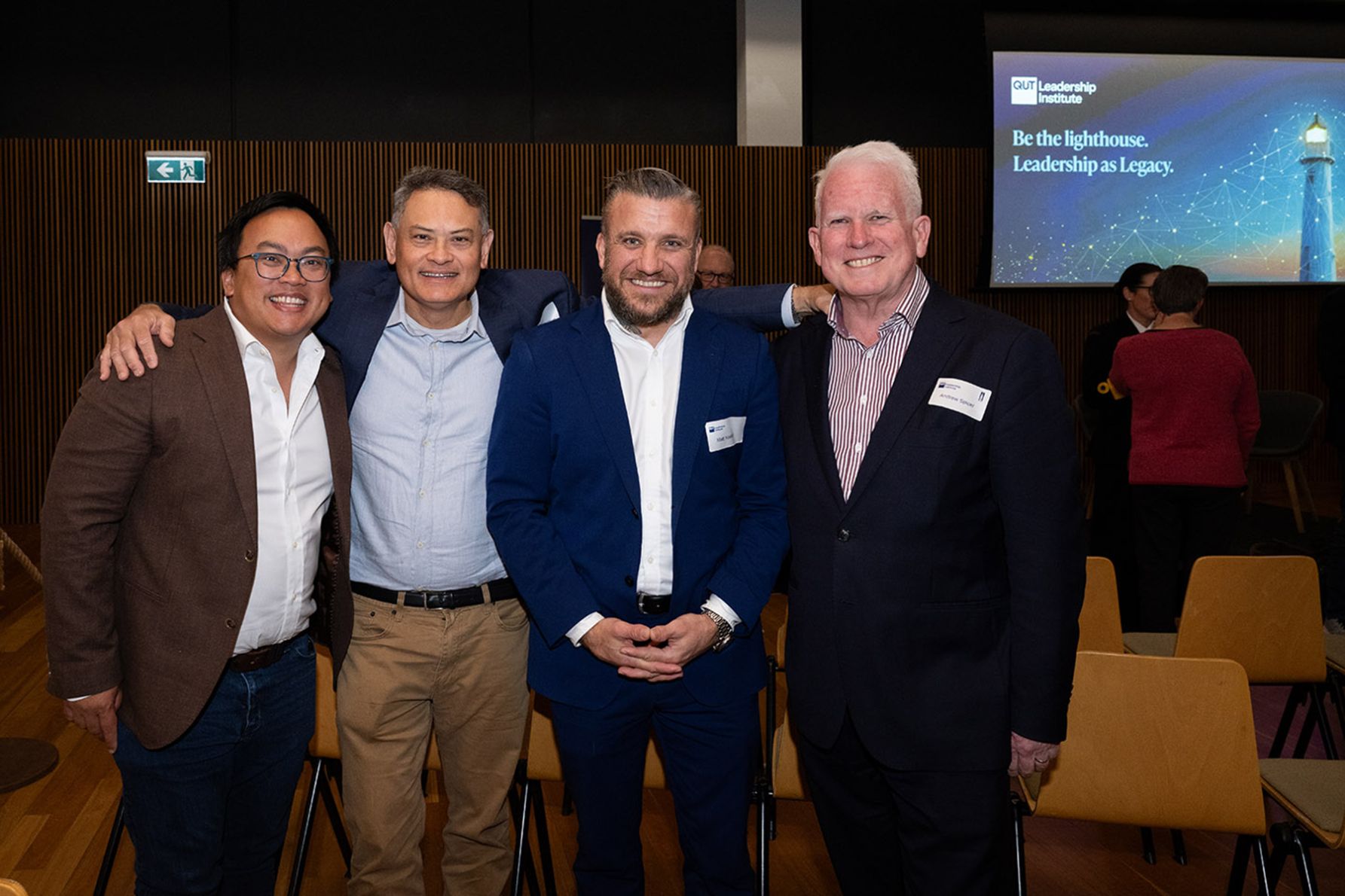 Dr Vu Tran, East Cost Forum Executive Chairman Michael Johnson, Facilitate Corporation Principal Matt Kratiuk and Andrew Spicer