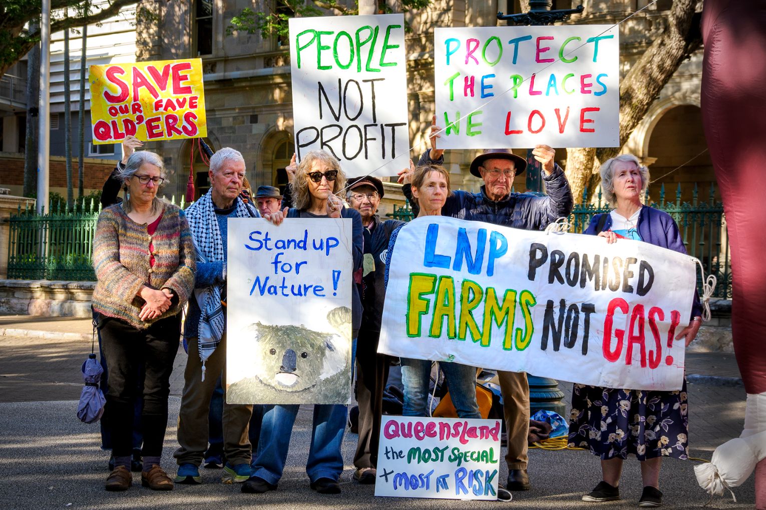On Friday August 7, dozens gathered at Queensland Parliament to deliver an open letter signed by hundreds calling for the Bill to be scrapped | Credit: Queensland Conservation Council