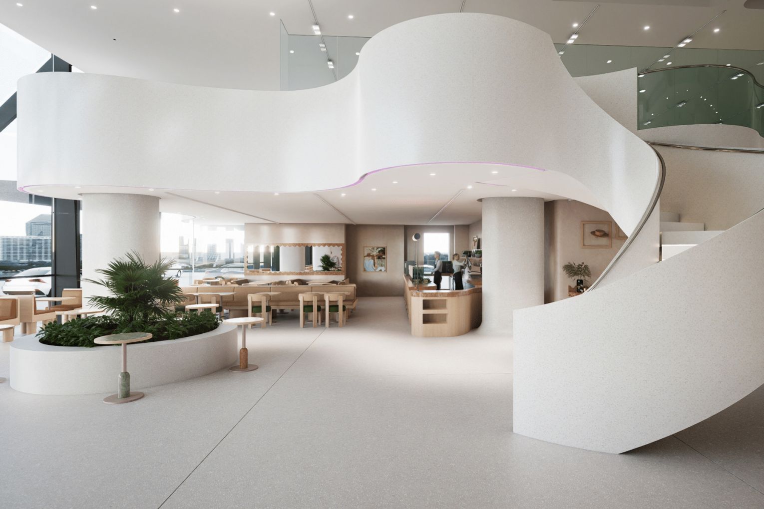 Renders of LuLóu and SweetLeaf, opening soon in The City | Credit: ALKOT Studio for HomeTeam