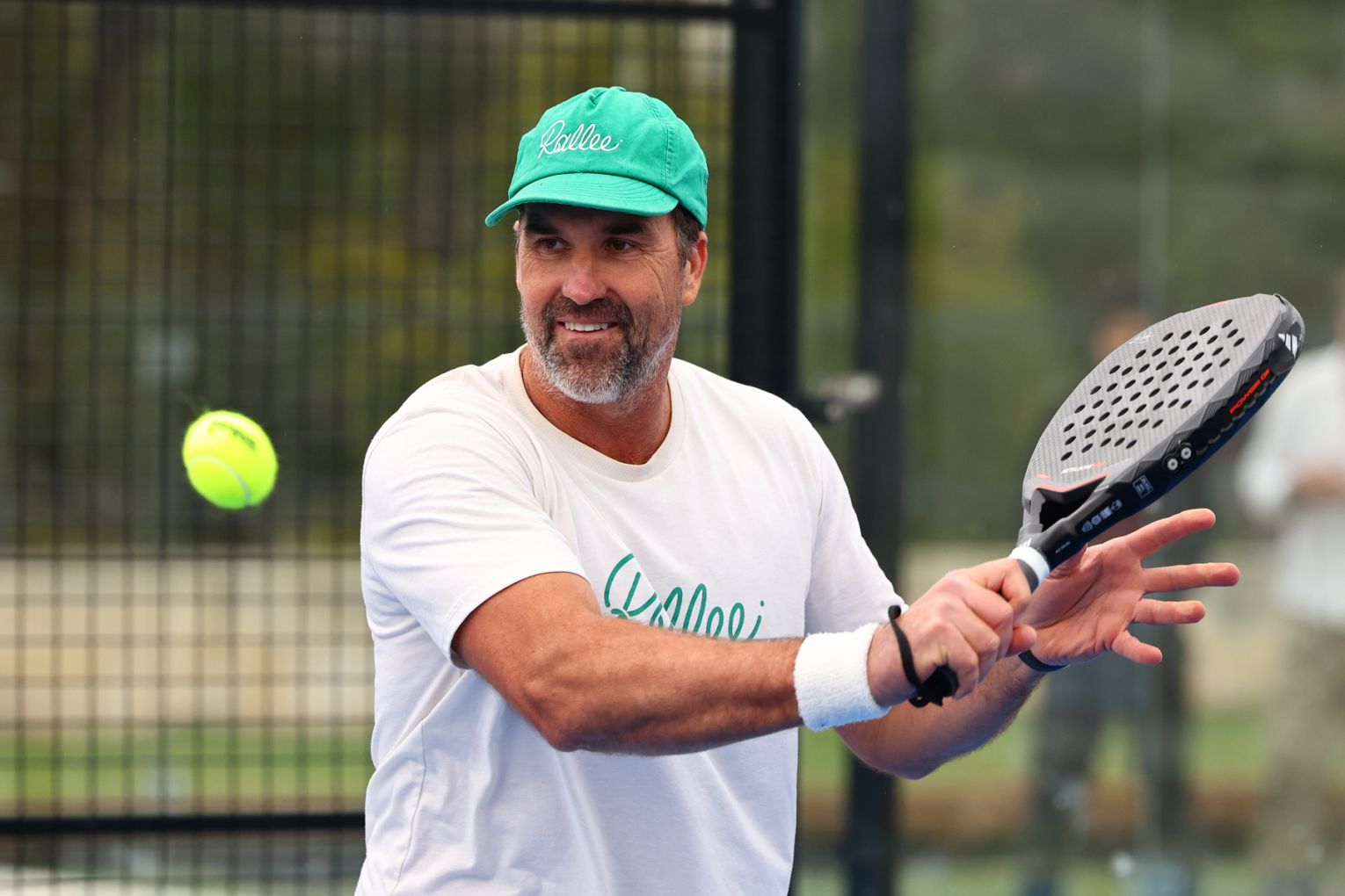 Pat Rafter is a member of the Aussie Crocs men's national padel team | Credit: Padel Australia