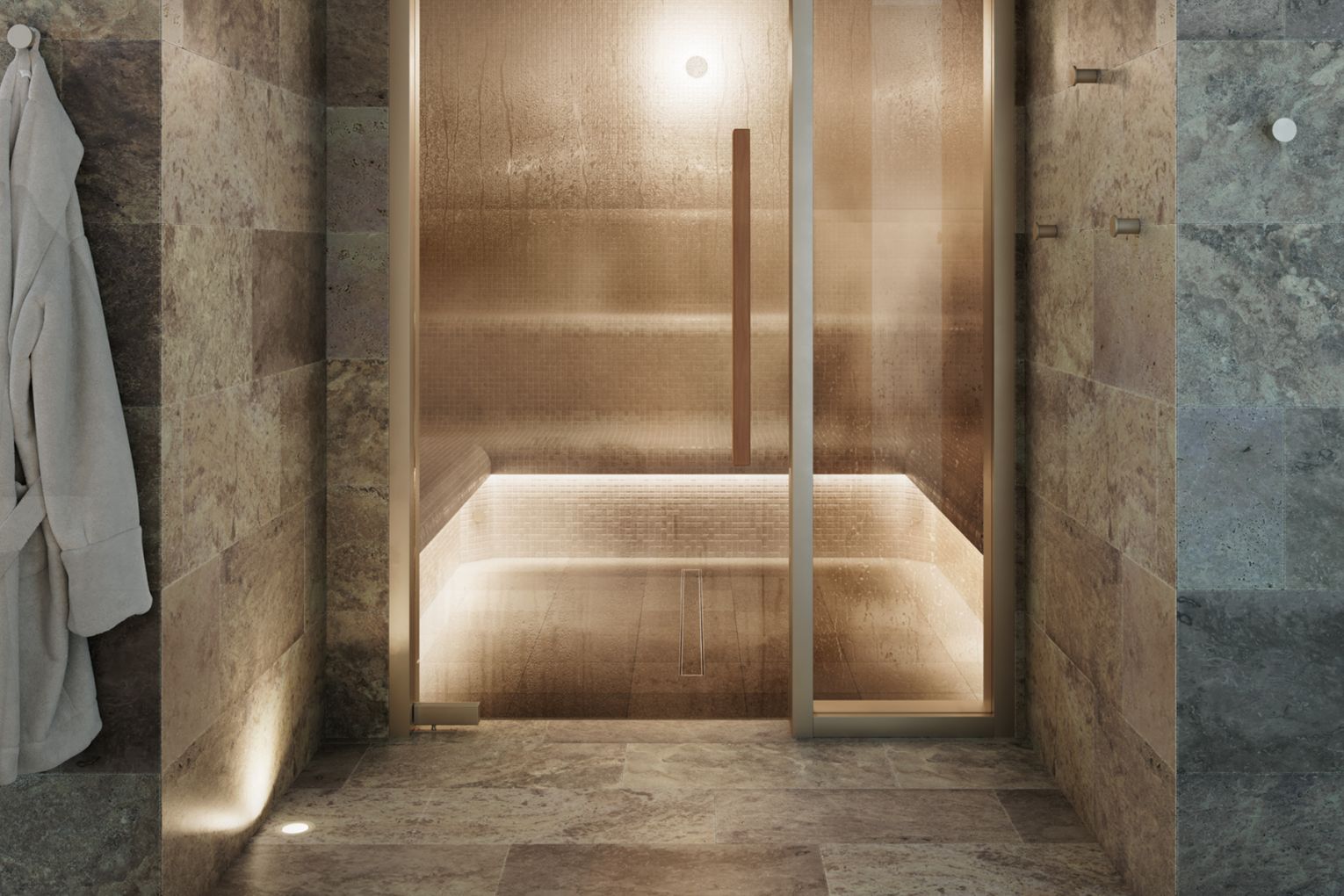 Render for The Bathhouse Fish Lane steam room | Credit: image supplied