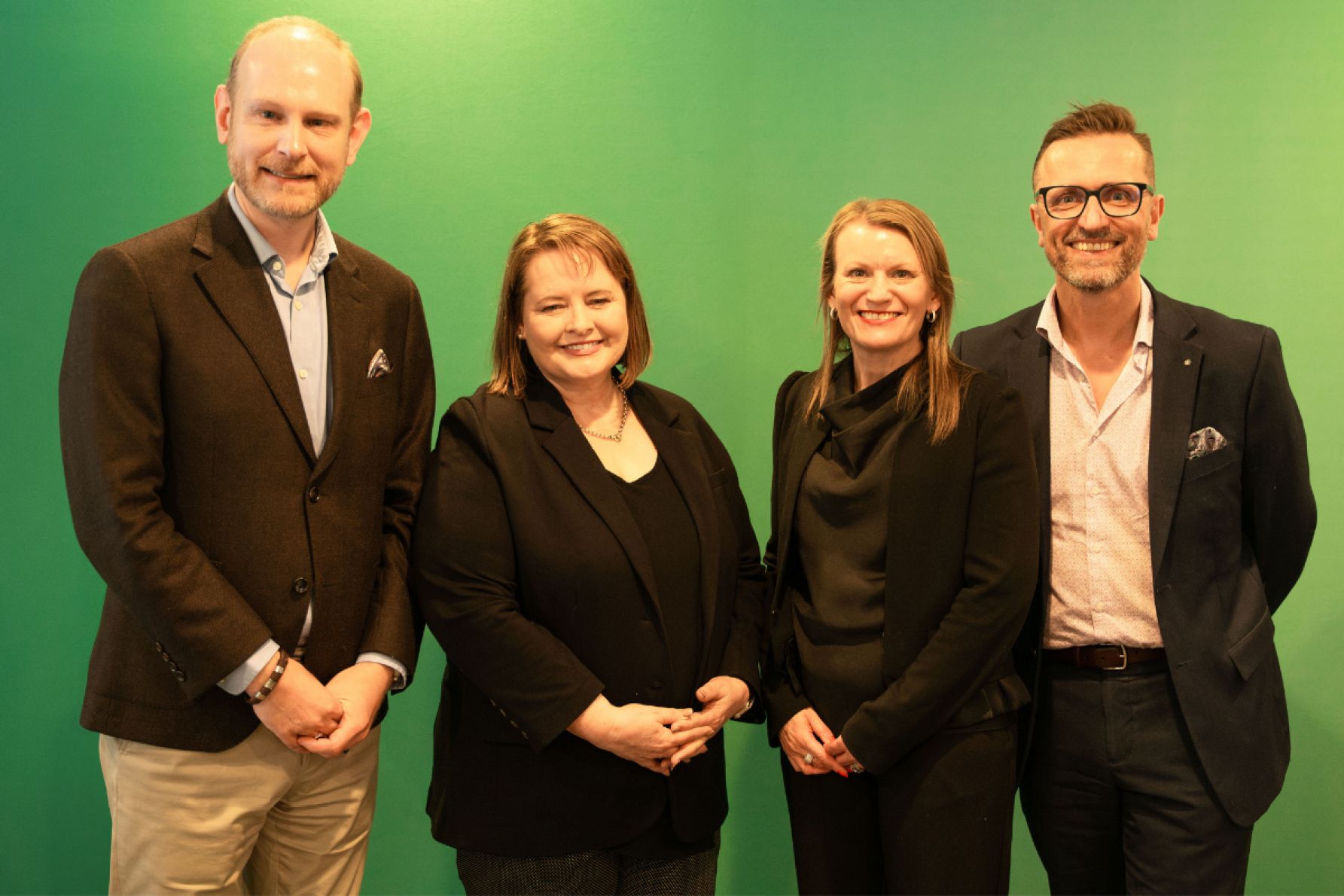 Tom Symondson, Shannon Sanderson, Linda Feldt and Adam Green