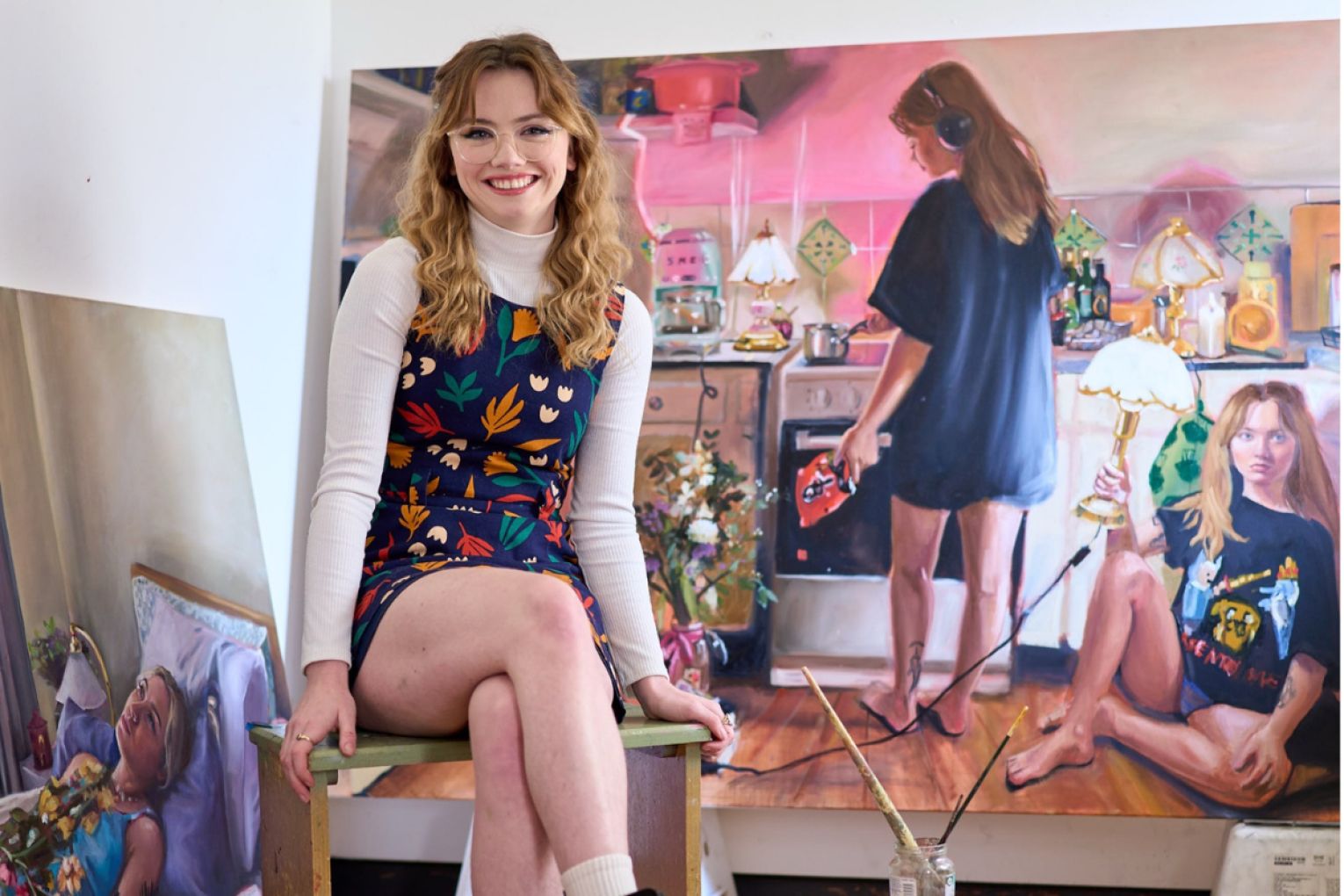 Kate Hendry in her studio. Photo: Sam Roberts