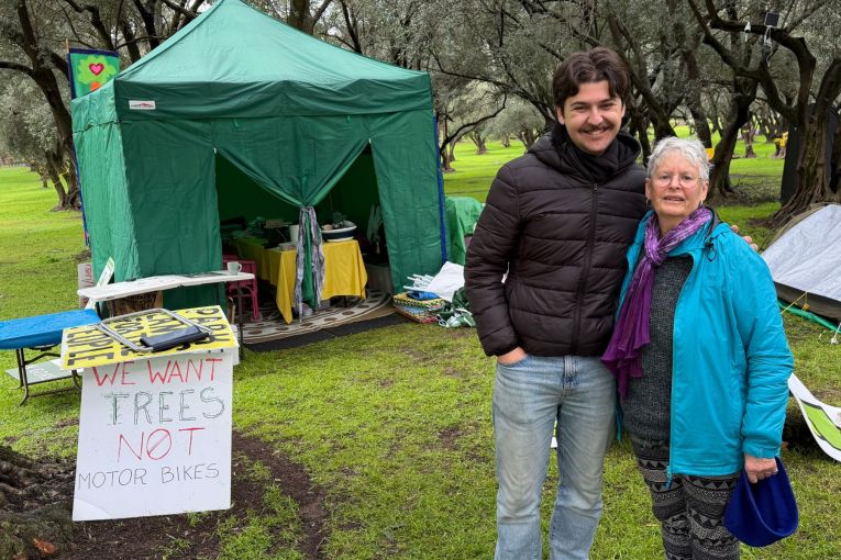 Thumbnail for Dispute looms over protesters pitching tents in park lands