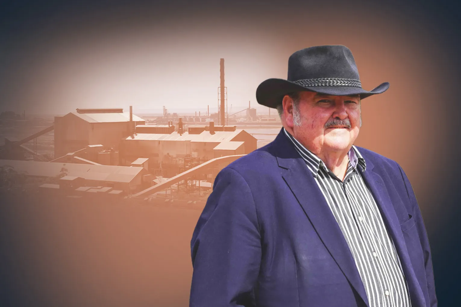 Whyalla Mayor Phil Stone says there is 'relief' in the city after the blast furnace turned off yesterday. Graphic: Liam McAlister/InDaily.