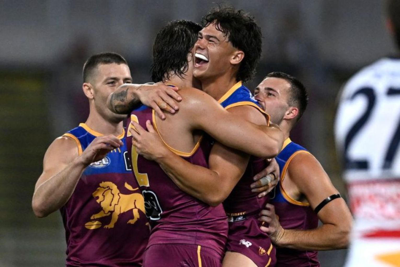 The Lions' thumping win over the Crows in Brisbane has set up a preliminary final against Hawthorn. 
