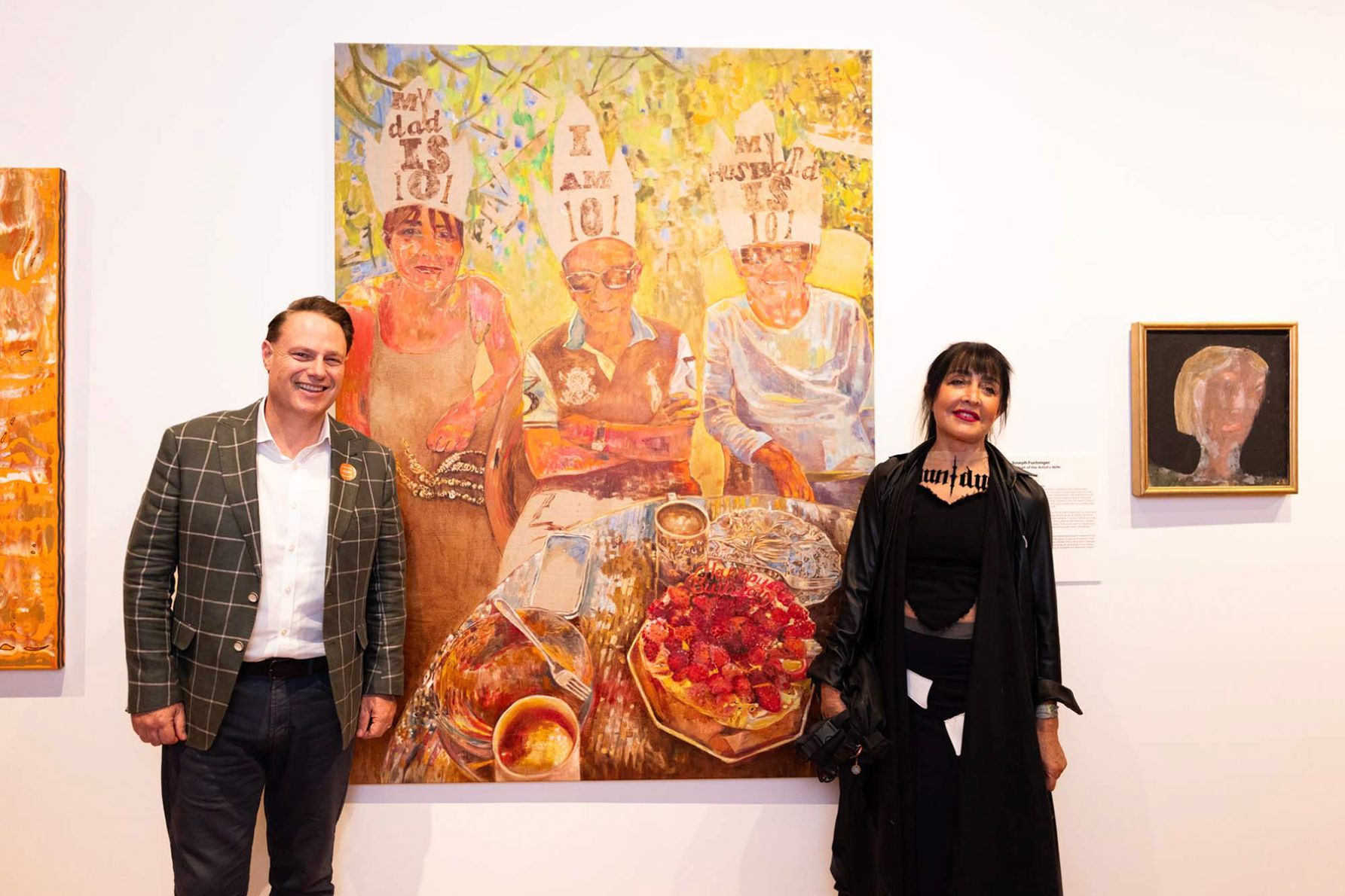 Lord Mayor Adrian Schrinner and Pat Hoffie