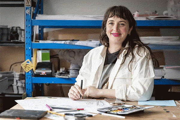 Billie Justice Thomson's latest foodie illustrations are for Cheesefest. Picture: Ben Kelly