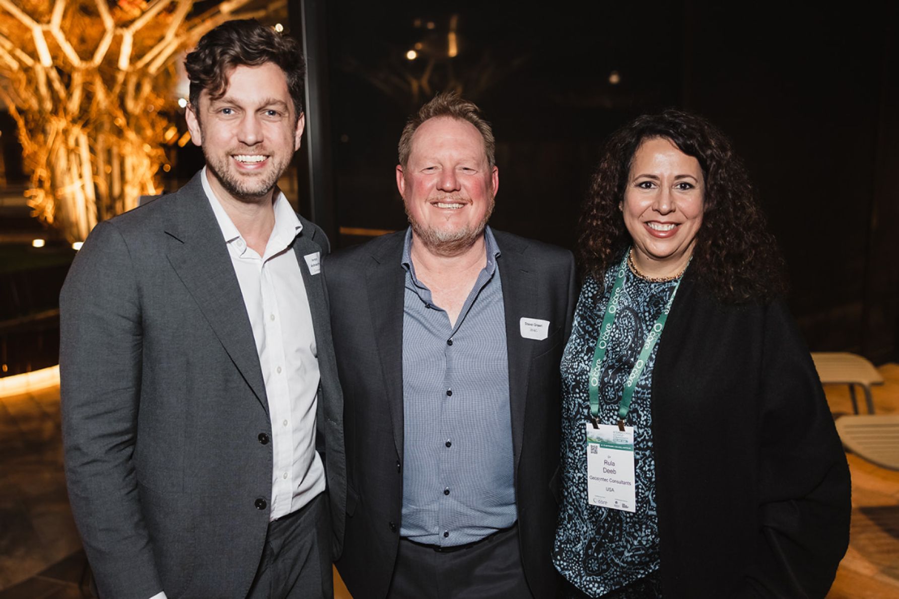 Anton Andreacchio, Steve Green and Rula Deeb