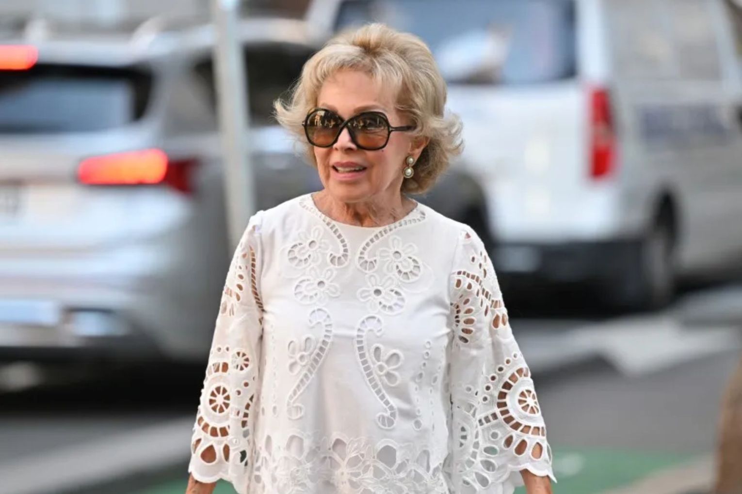 Blanche d'Alpuget at the funeral for Labor powerbroker Graham Richardson last December.