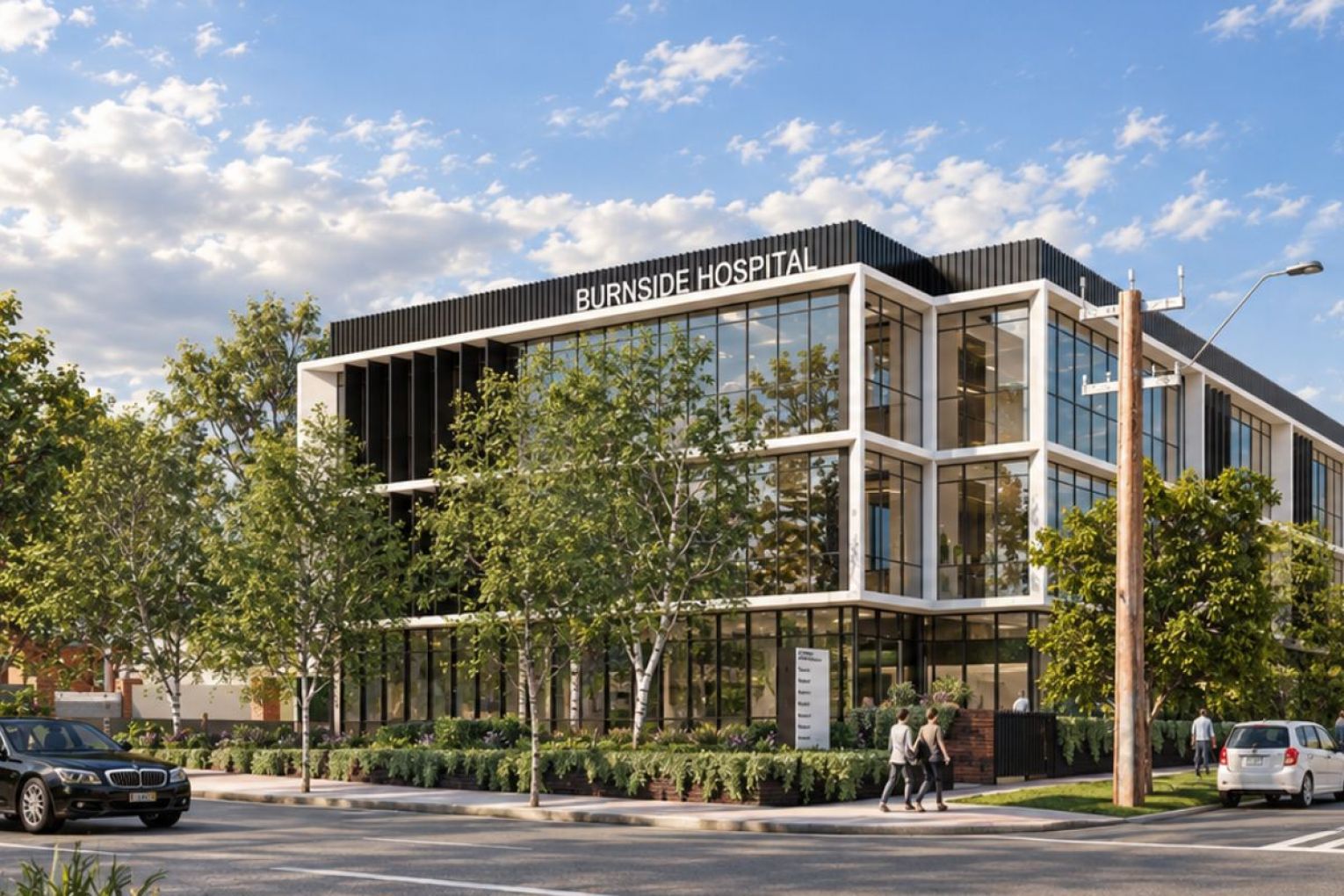 A render of the new Burnside Hospital, currently under construction. Pictures: supplied. 