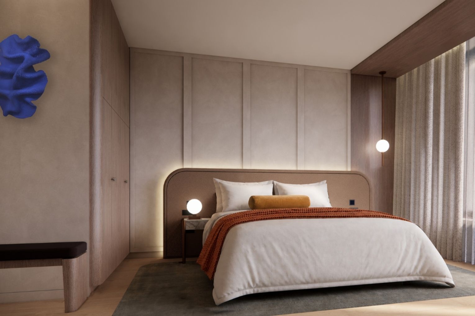 The luxury Crystalbrook Sam hotel is slated to open in late December. Render: Supplied