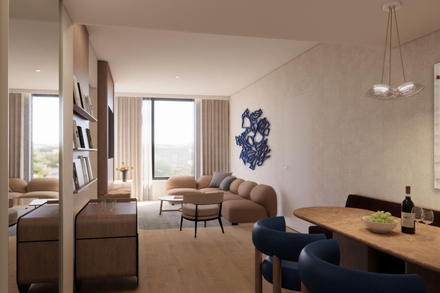 The luxury Crystalbrook Sam hotel is slated to open in late December. Render: Supplied