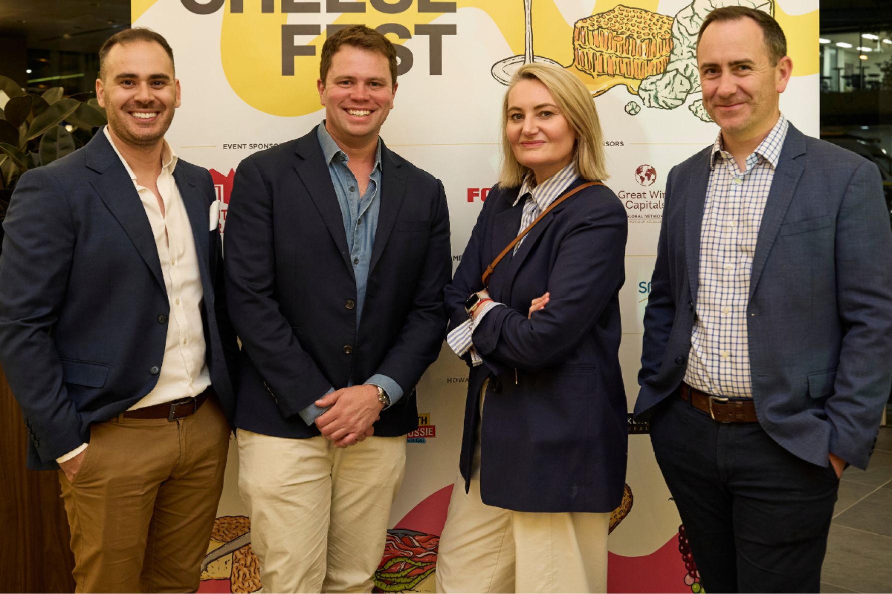 David Franchitto, Hayden Nelson, Emily Perry and David Colmer