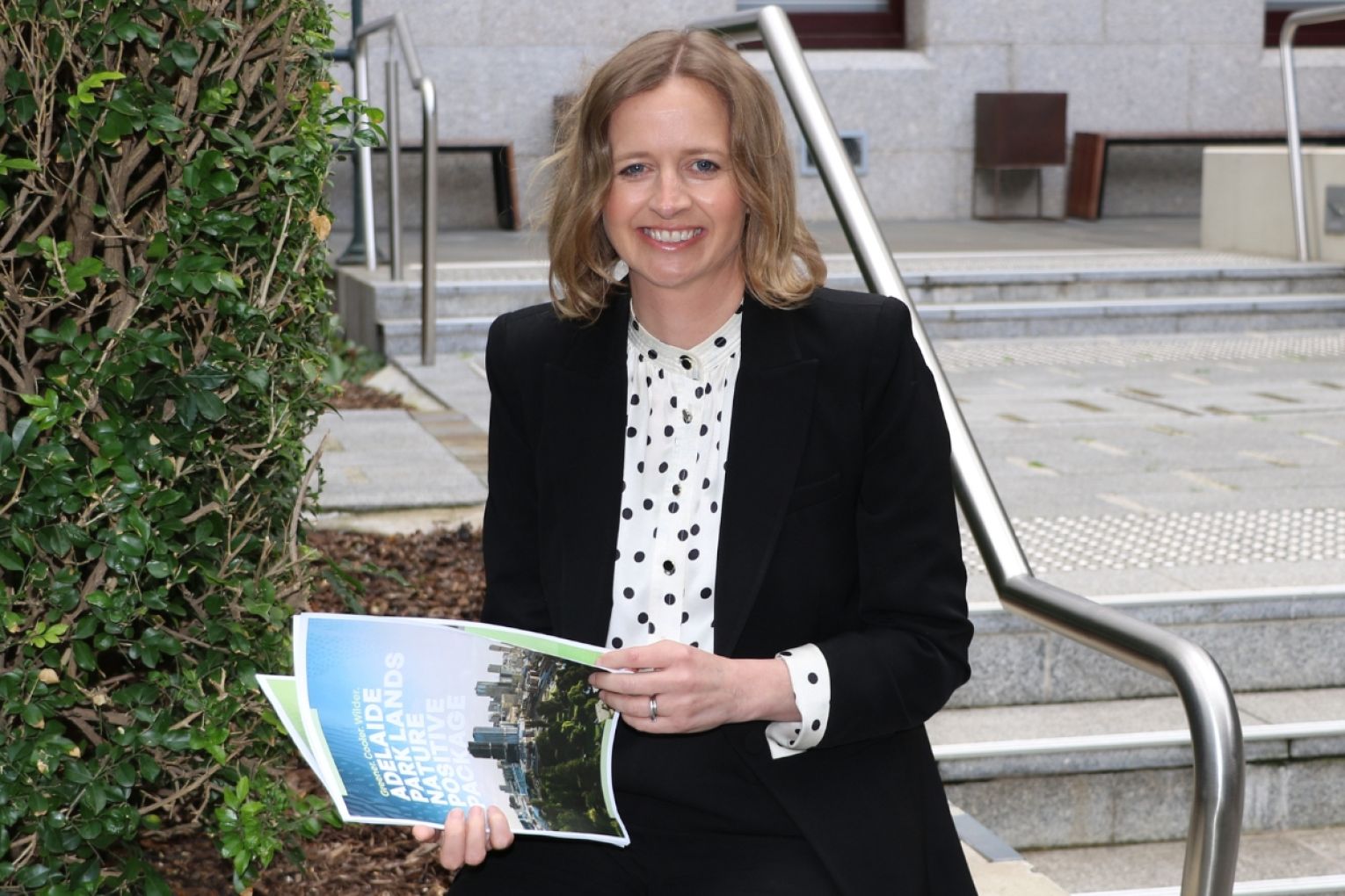 Environment Minister Emily Bourke said the new package would achieve a "nature-positive" for the Adelaide Park Lands. Photo: Charlie Gilchrist/InDaily