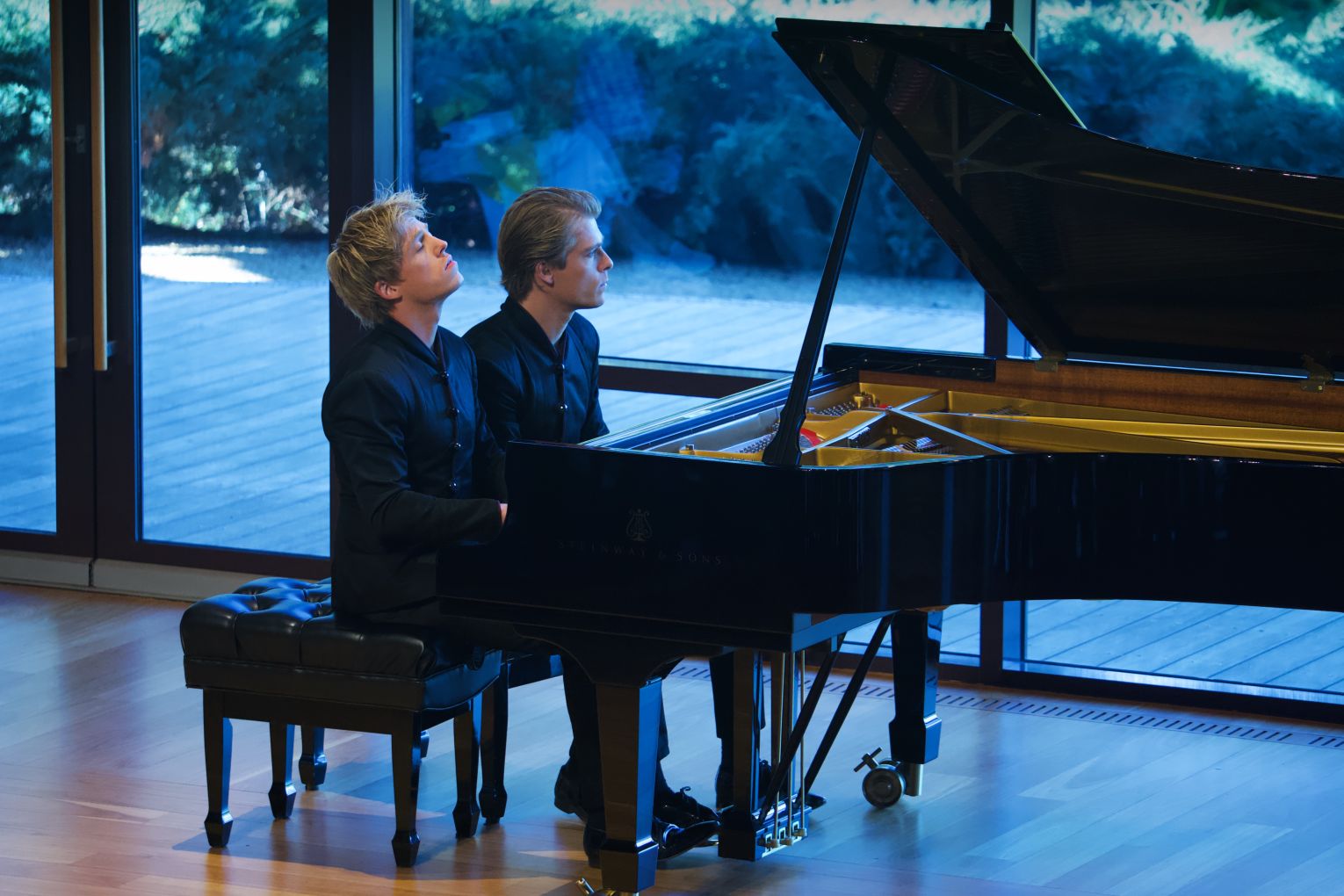 Lucas and Arthur Jussen perform at UKARIA. Photo: Ben Nicholls / Supplied