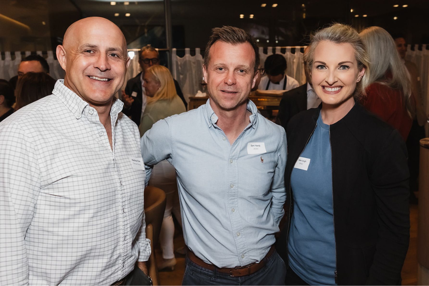 Matt Park, Sam Hardy and Kate Lough