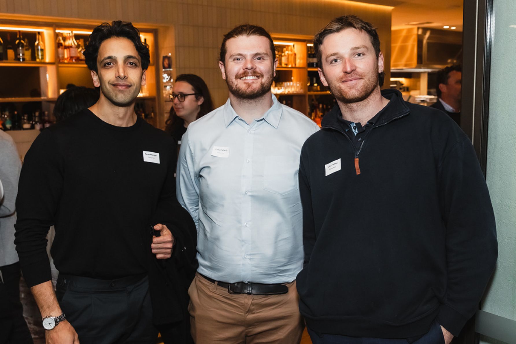 Parsa Mohajeri, Cathal Faherty and Luke Forbes