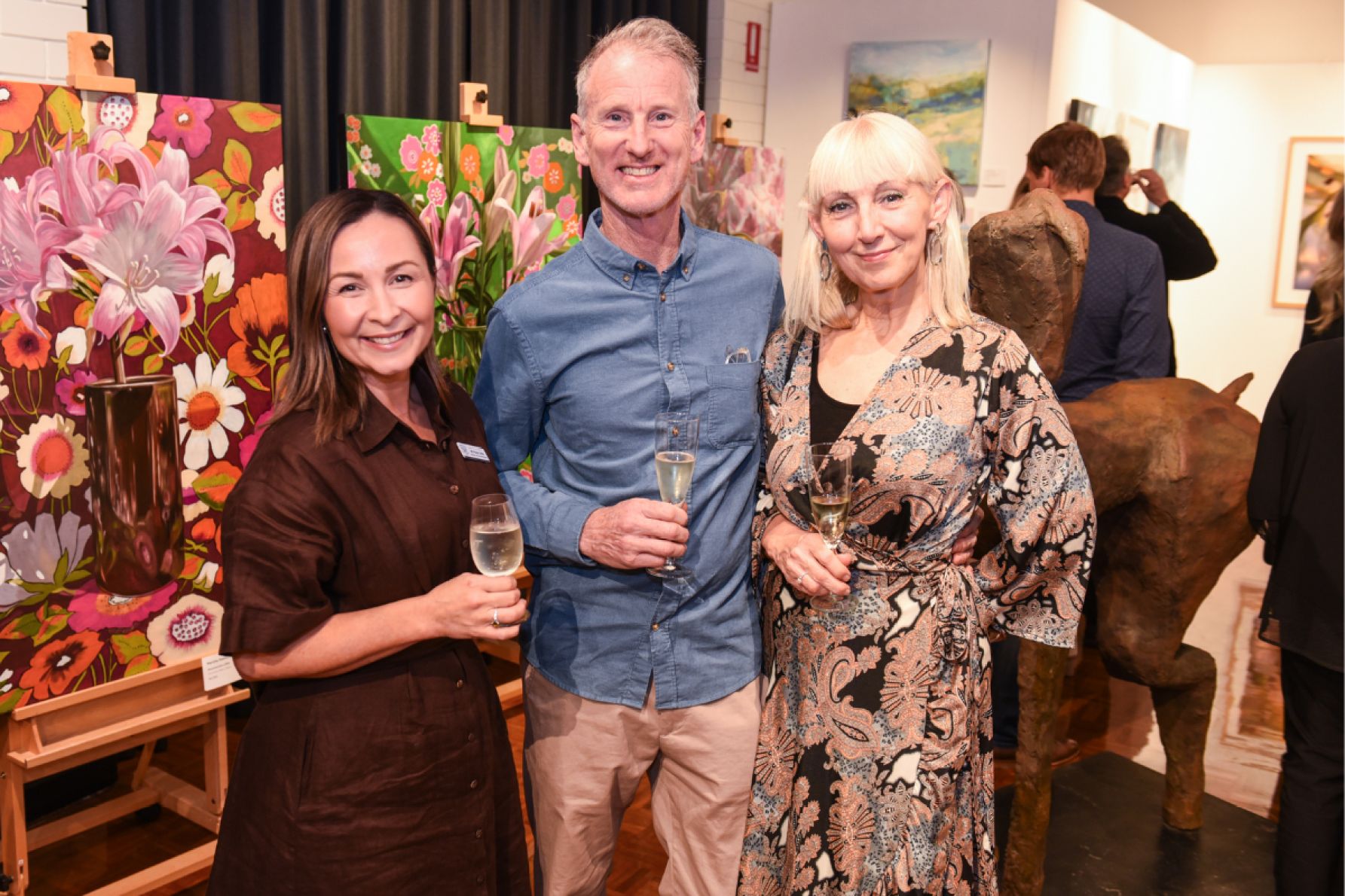Paula Little, John Bevelander and Anita Baker