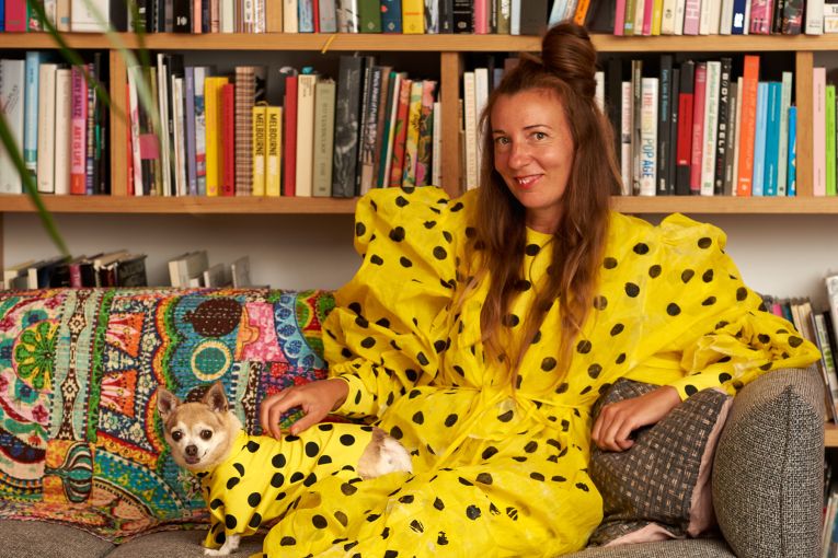 Thumbnail for Meet Adele Varcoe, the artist turning 1000 onesies into wearable works of art