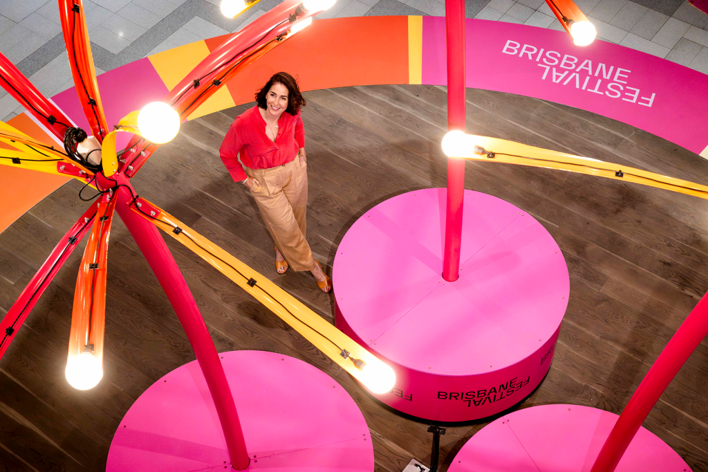 Brisbane Quarter turns pink to celebrate Brisbane Festival