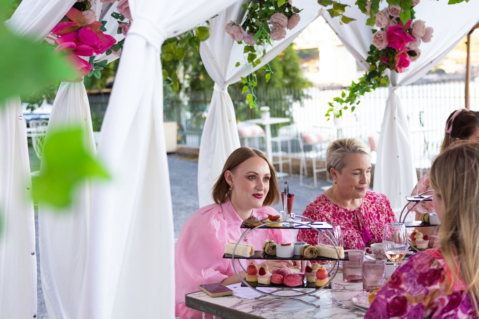 The Rosé Garden will unfurl within Custom House's Riverside Terrace from early October | Credit: images supplied