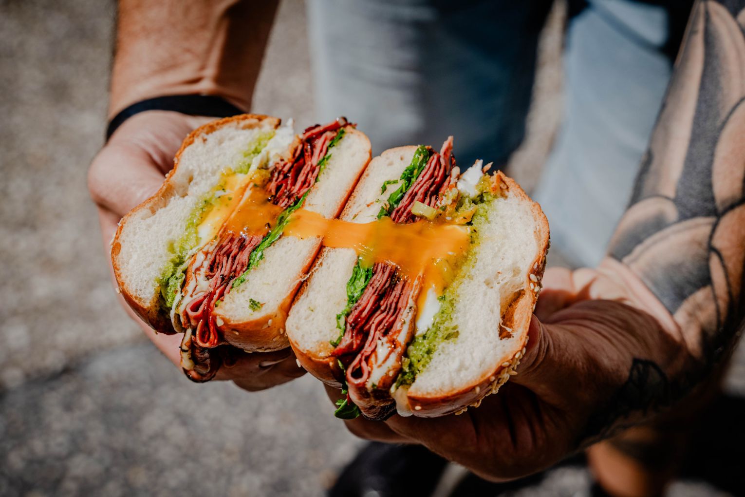 Hot Mess Deli has arrived in Varsity Lakes with a stacked menu of cheesy, saucy sangas | Credit: Gold Coast Foodie