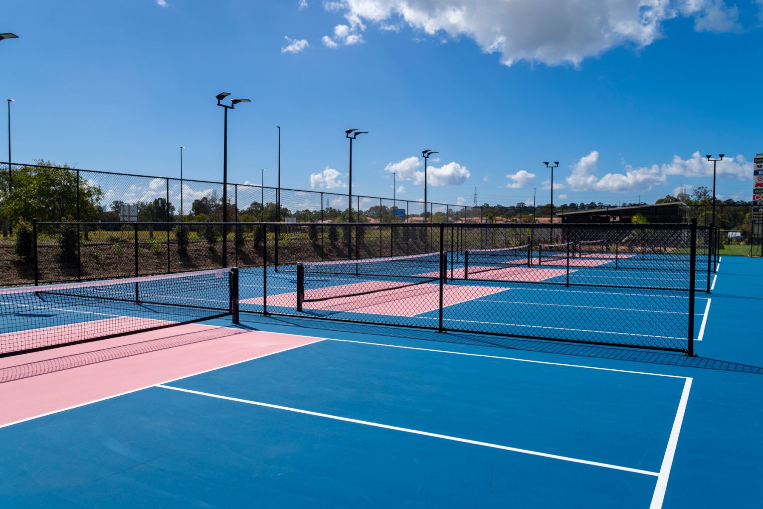 Racquet Club has officially opened at Robina Town Centre, bringing 13 courts dedicated to padel and pickleball, plus a bar and cafe | Credit: supplied
