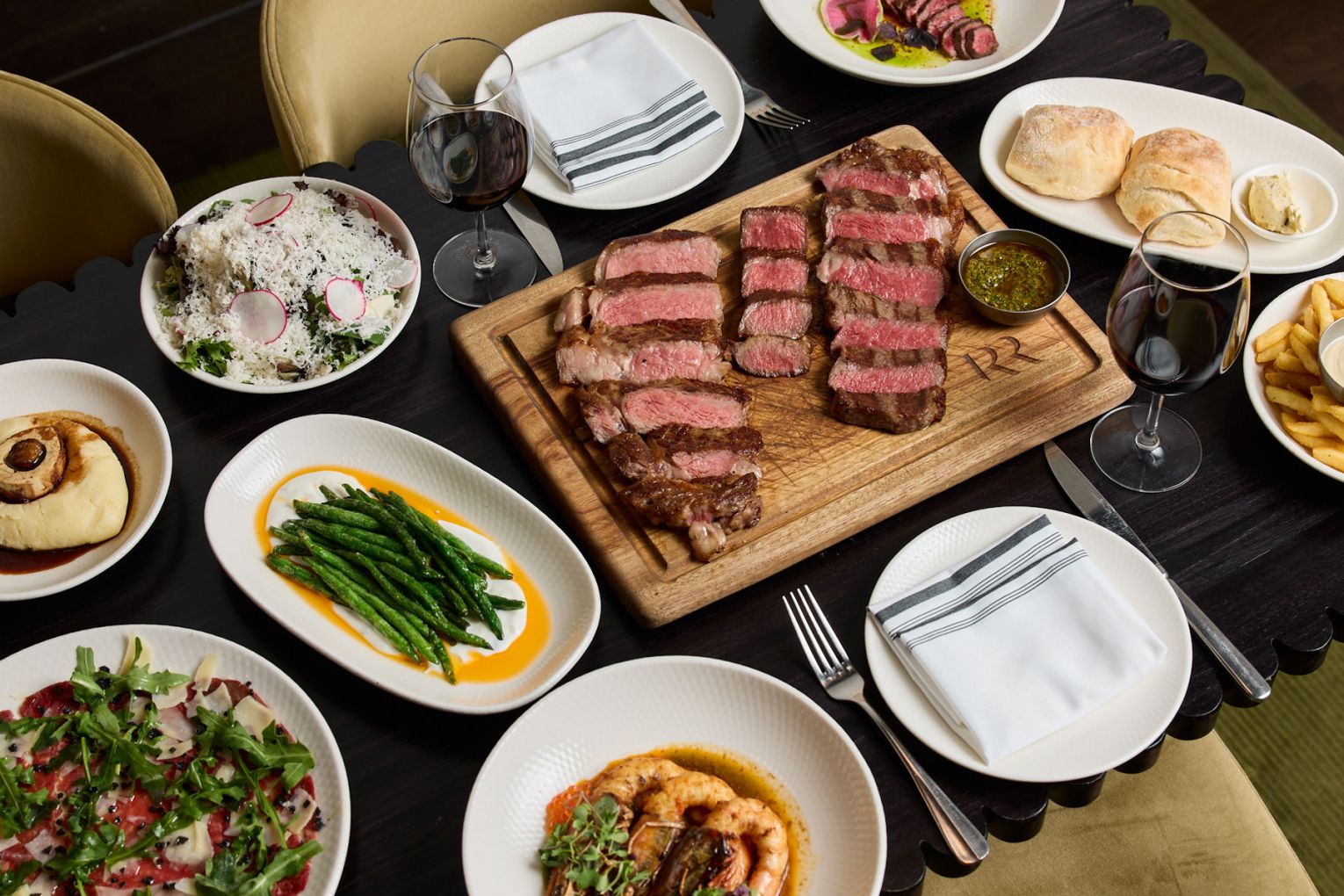 Rich & Rare will serve premium steaks, seafood, snacks and small plates | Credit: Markus Ravik for Tassis Group