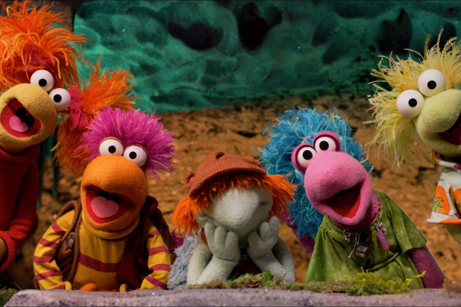 A production still from Fraggle Rock: Back to the Rock, part of a major exhibition exclusive to Brisbane's GOMA. Photo: Courtesy of Apple, The Jim Henson Company