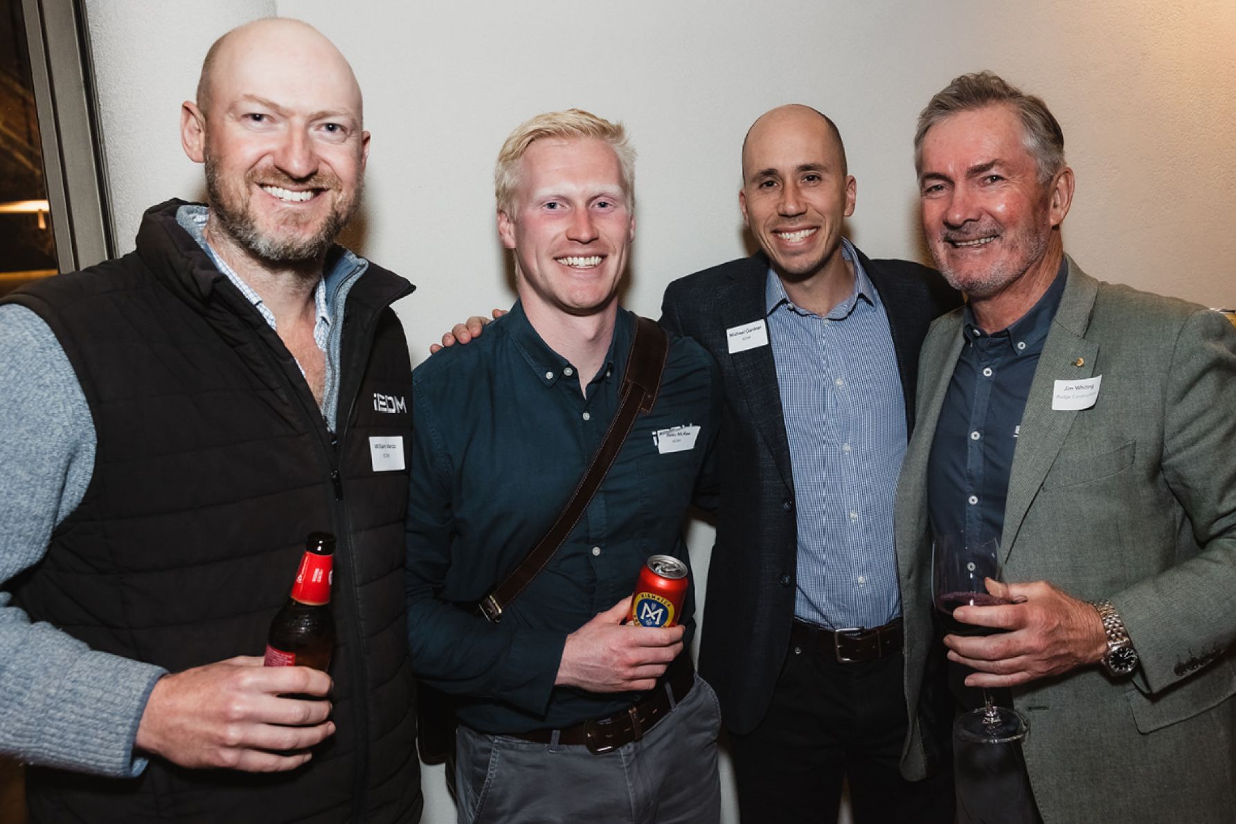 Will Verco, Beau McRae, Michael Gardner and Jim Whiting