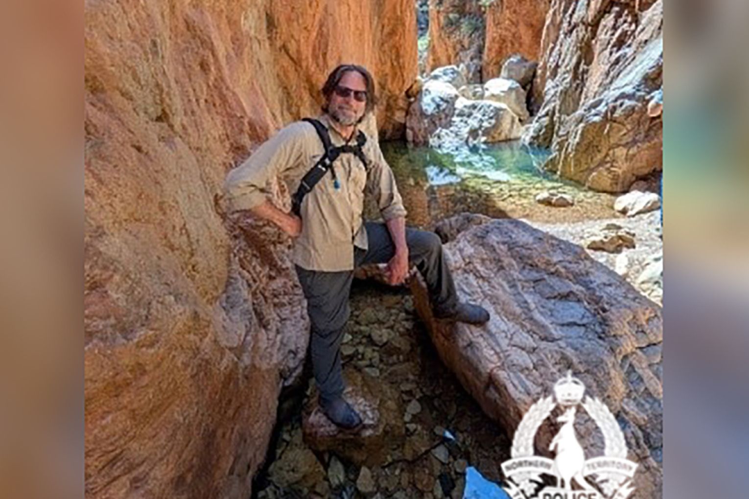 The body of 61-year-old Dominic O'Connell has been found in plunge pool in the NT. Picture: Northern Territory Police.